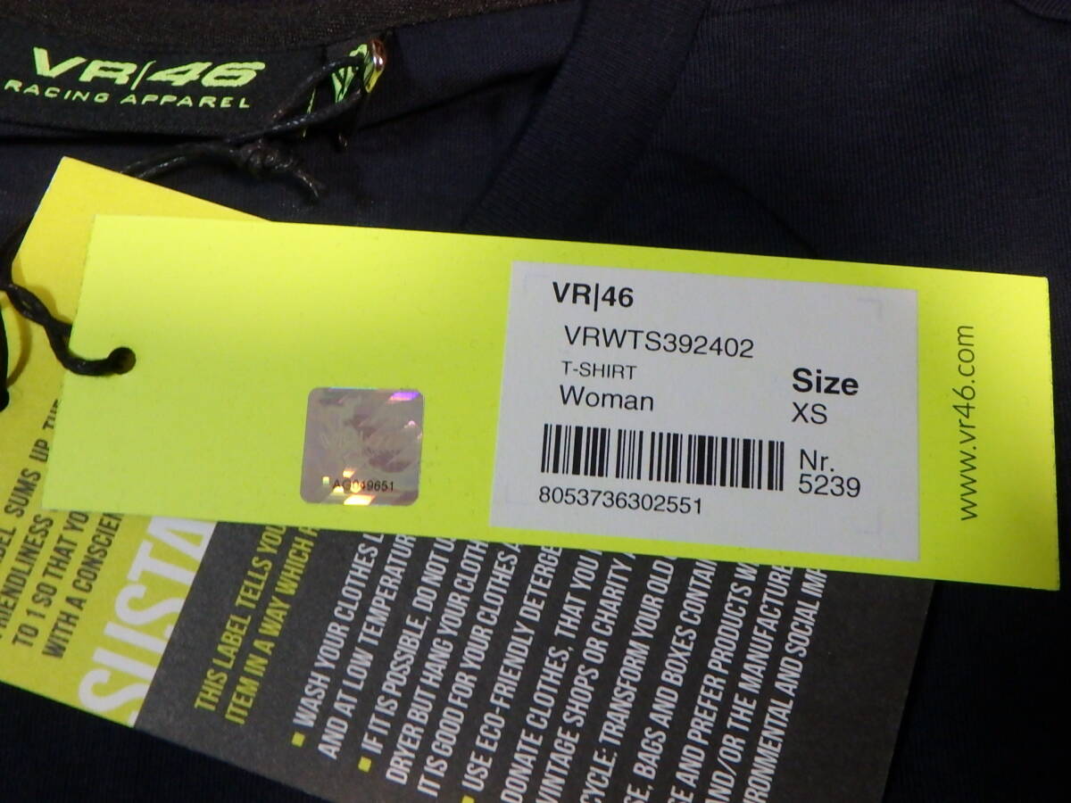 ★Valentino Rossi VR46 ブイアール46〓レディース Tシャツ〓XS 新品 税込み定価 7700円の画像4