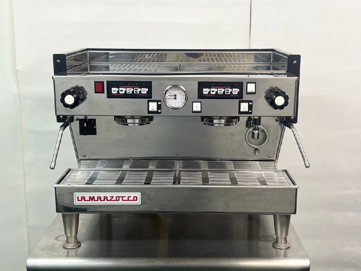 極上品【LA MARZOCCO/ラ・マルゾッコ】 セミオートエスプレッソマシン Linea-2 2連式 単相200V 動作確認済み/C3528_画像1