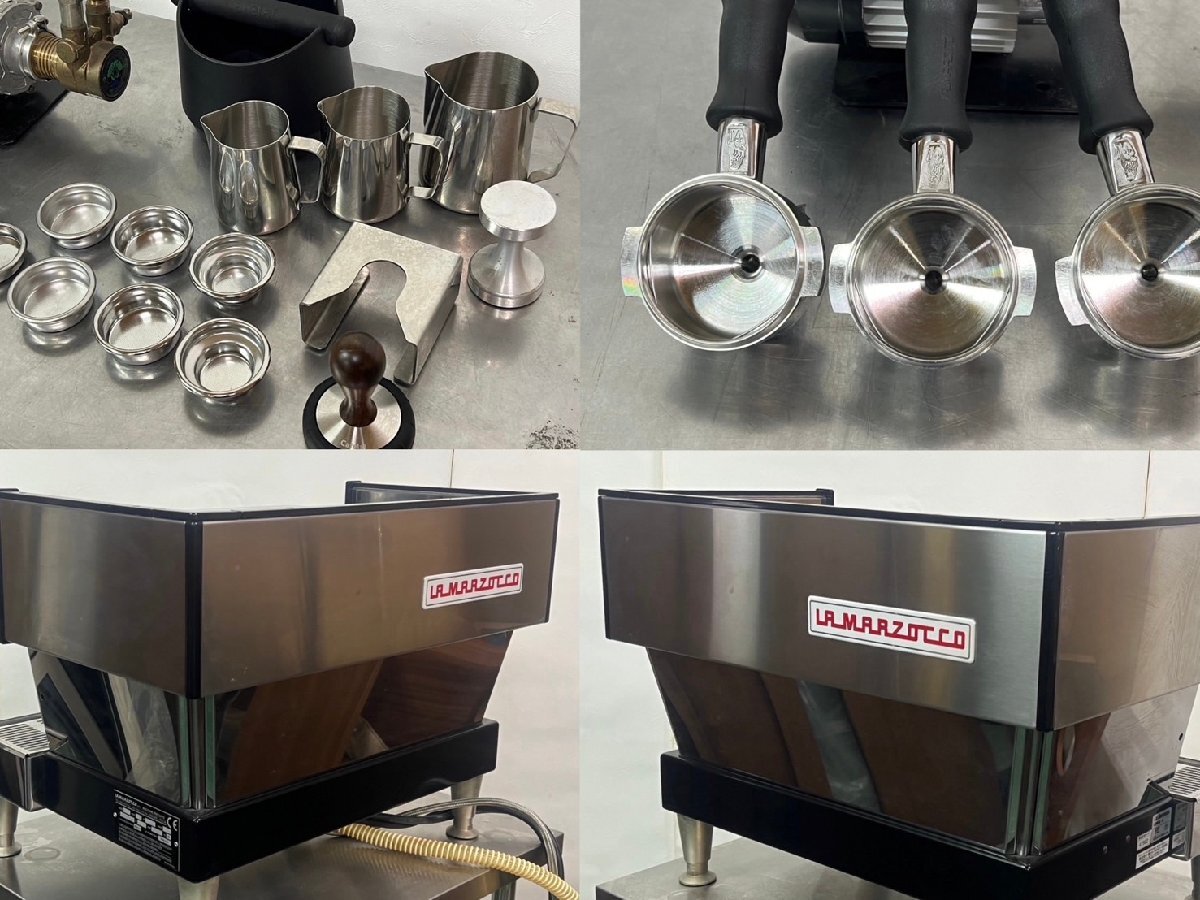  finest quality goods [LA MARZOCCO/la* maru zoko] semi auto espresso machine Linea-2 2 ream type single phase 200V operation verification ending /C3528