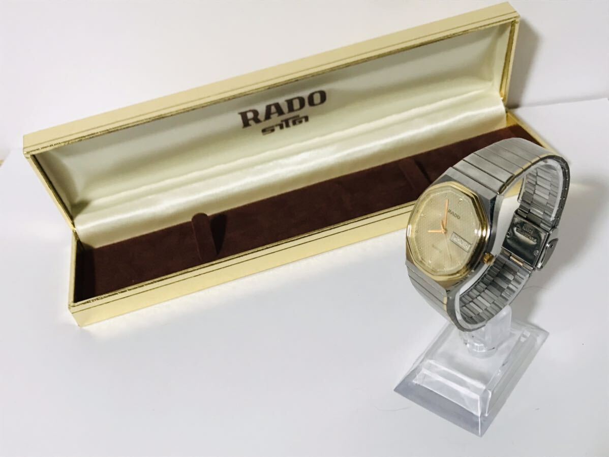 RADO 114 3480 ラドー メンズウォッチ 腕時計 稼働品 ⑤_画像1