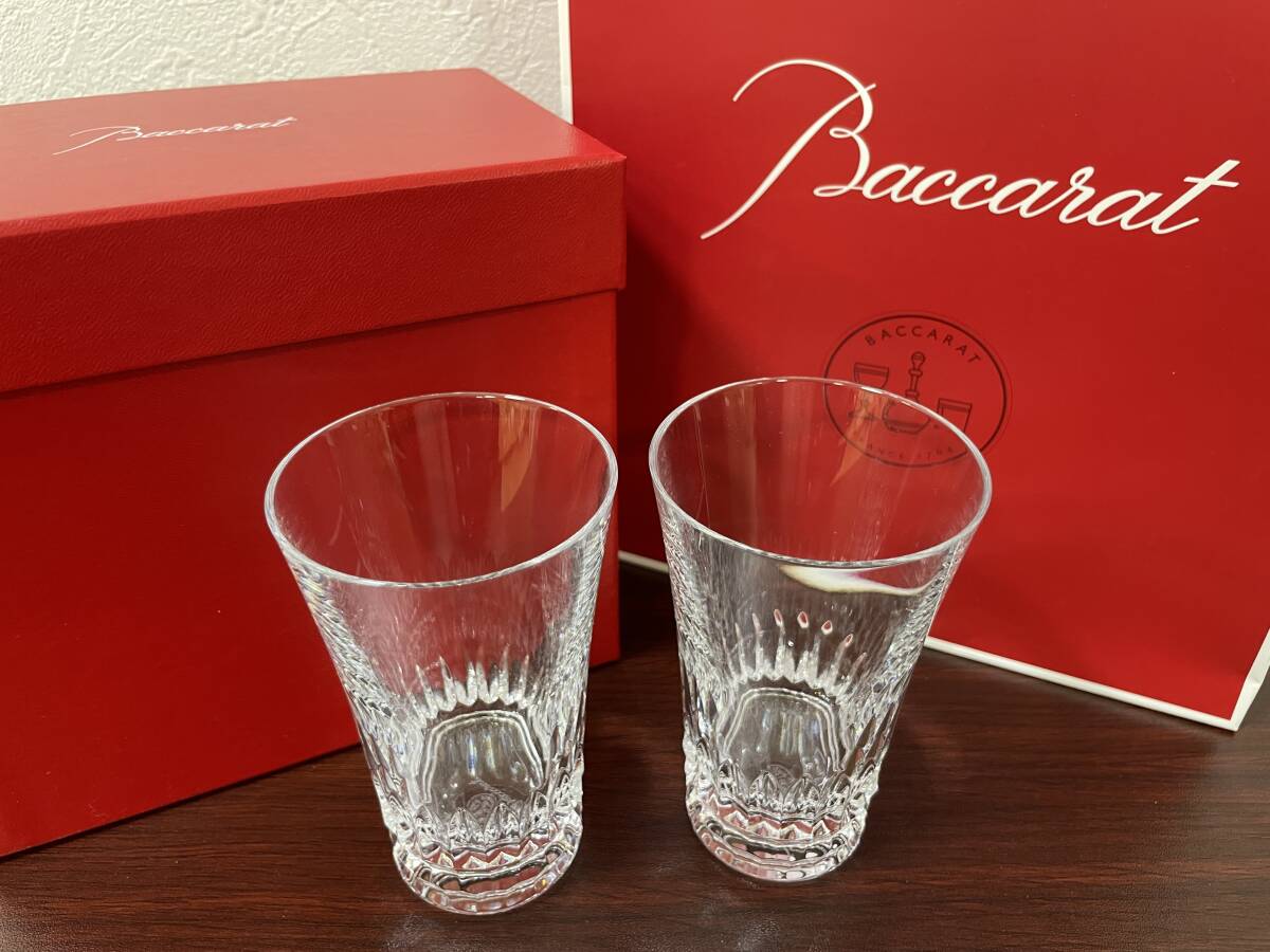 【6747】未使用 Baccarat バカラ グラスジャパン ペアグラス クリスタル 箱付き