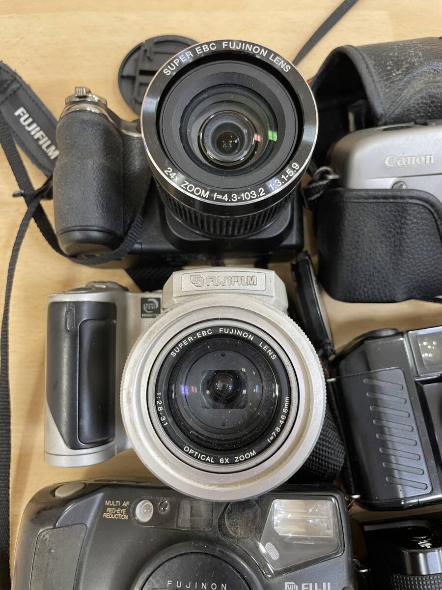 【5954】ジャンク品 カメラまとめ 16台 デジタルカメラ デジカメ フィルムカメラ FUJIFILM Canon PENTAX MINOLTA 等 現状品 中古品_画像2