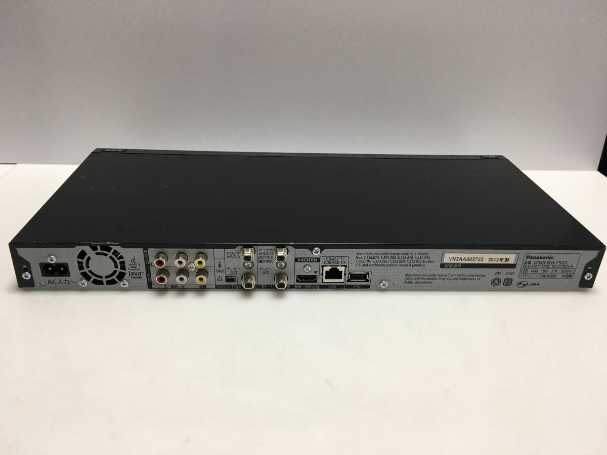 パナソニック　BDレコーダー　DMR-BWT520　ジャンクRT-3725_画像8