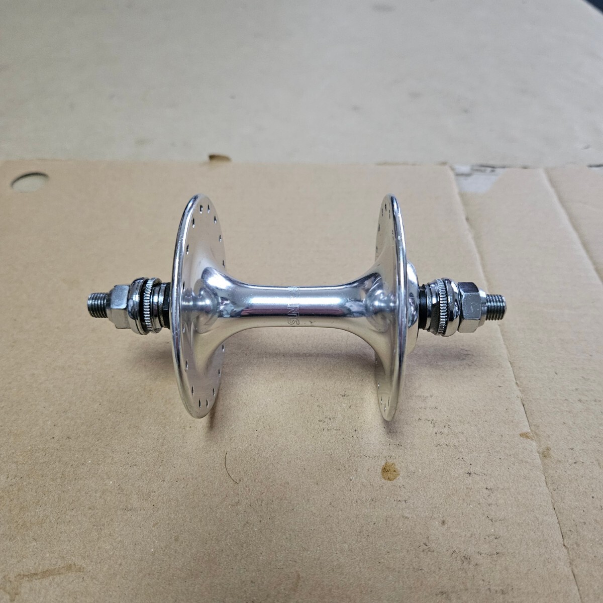 Sansin front hub 36h サンシン　フロントハブ①　NJS　ピスト　競輪　固定　シングル　ロード_画像1