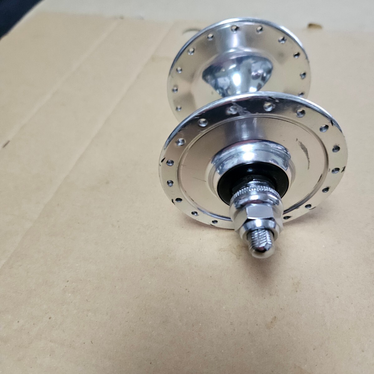 Sansin front hub 36h サンシン　フロントハブ②　NJS　ピスト　競輪　固定　シングル　ロード_画像3