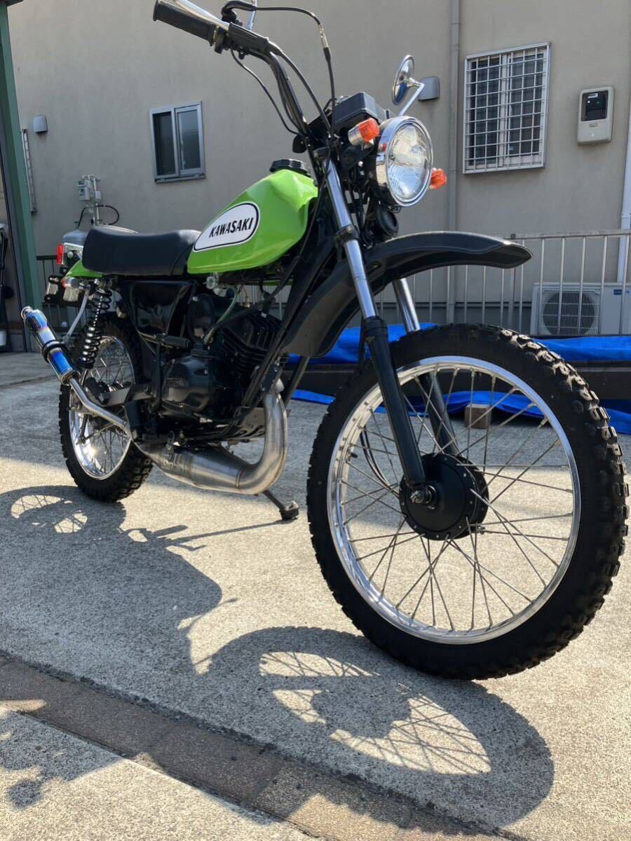 カワサキ KAWASAKI ＫＥ１００ 逆輸入 日本未発売 書類有 2スト ヴィンテージトレール バイソン ボブキャット ビックホーン 旧車の画像3