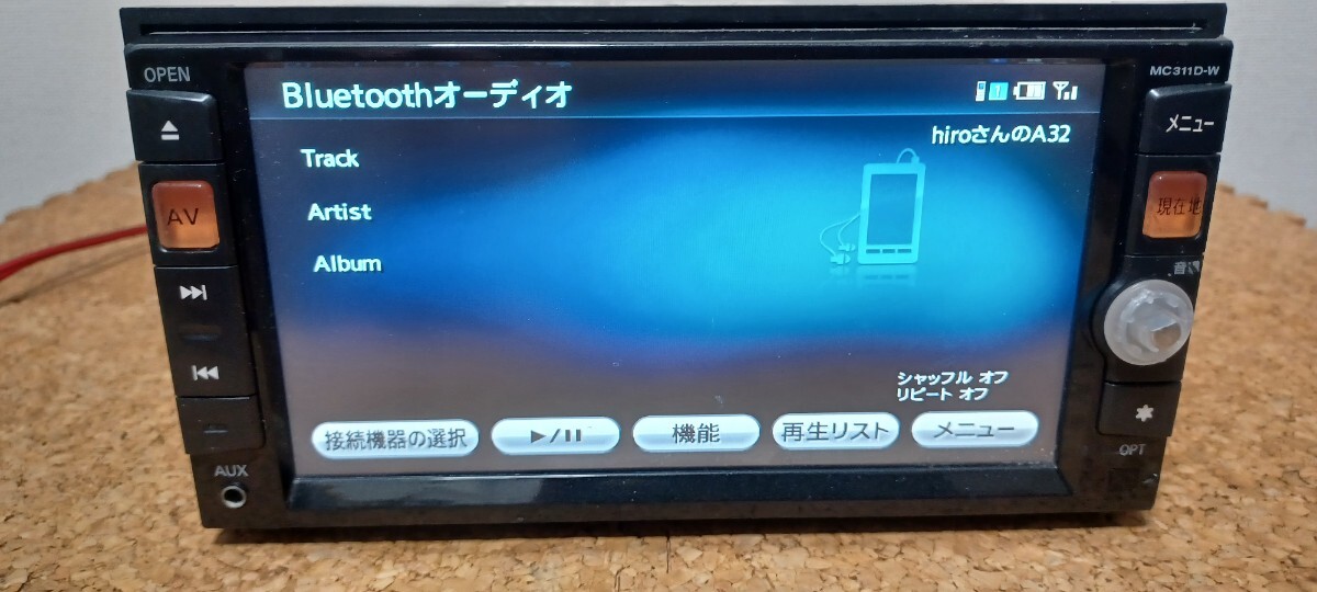 日産純正 MC311D-W フルセグ Bluetooth CD DVD SD USB メモリーナビ 地図バージョン 2014年の画像7