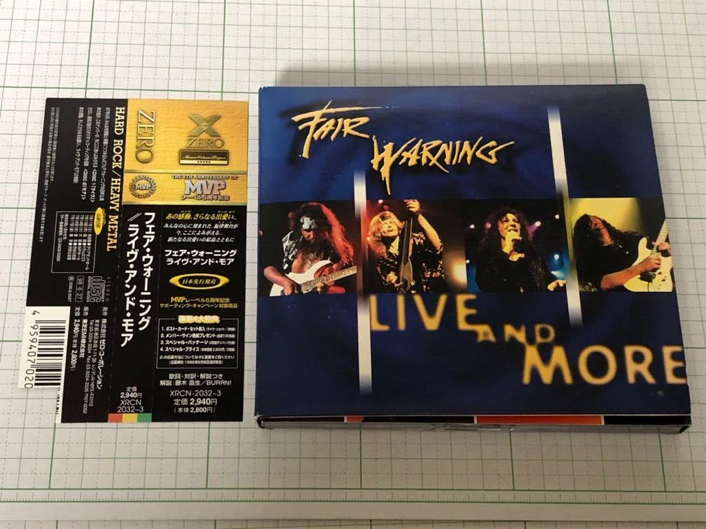 【国内盤　2CD 帯有り】FAIR WARNING（フェア・ウォーニング） ／ ライヴ・アンド・モア　（ポストカード付き）_画像1