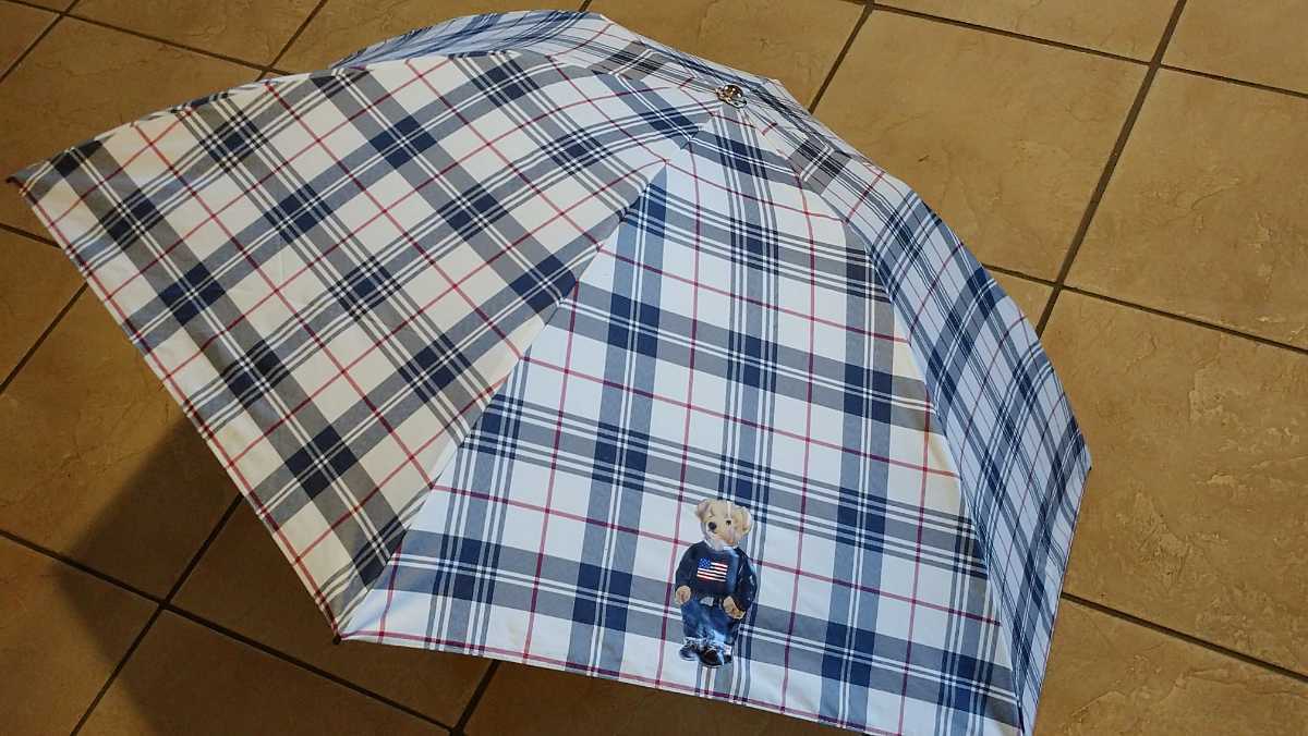 お値下げ↓新品・未使用★POLO RALPH LAUREN ★ラルフローレン★ポロベア★ 折りたたみ傘★晴雨兼用★遮光生地★遮熱効果_画像4