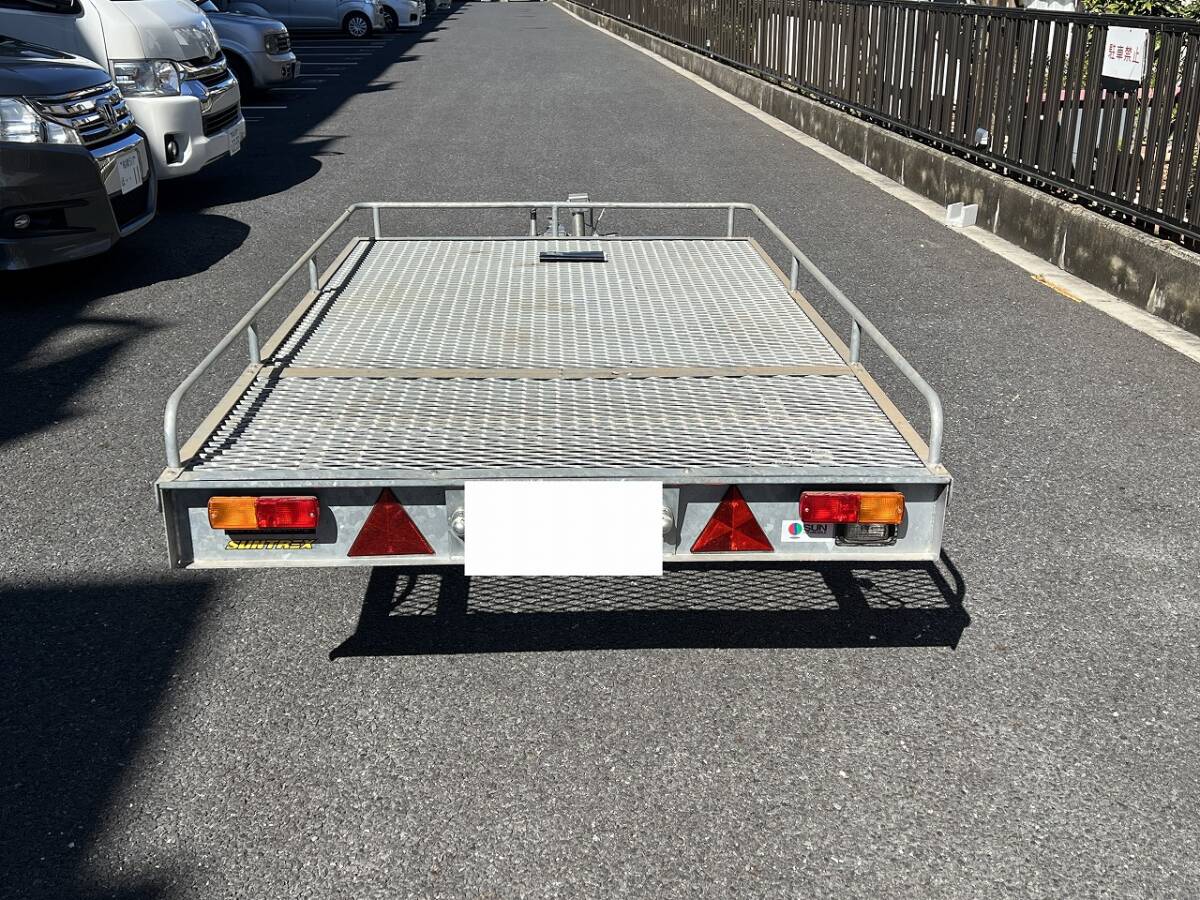 4481 SUNTREX サン自動車 マルチトレーラー MULTI TRAILER TD02ZT チェーンブレーキ仕様 最大積載量 350kg 千葉県船橋市三咲 手渡し 配達の画像4