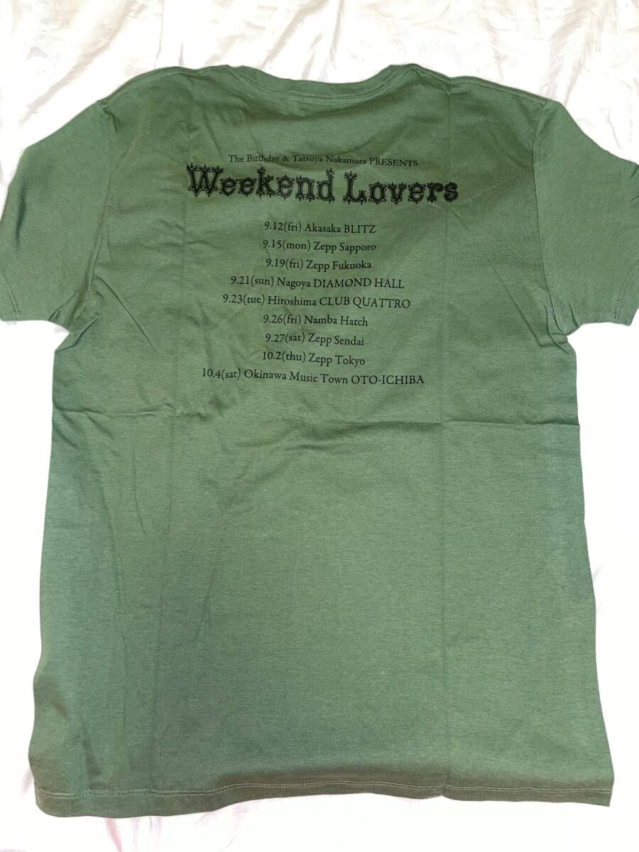 The Birthday Weekend Lovers Nakamura ..2008 Tour Tee не использовался M размер зеленый 