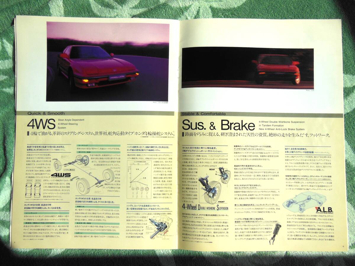  первая версия печать / Showa 62 год 4 месяц / 1987 / редкий цена товар / старый машина каталог / HONDA / Honda / 3 поколения PRELUDE / более ранняя модель / Prelude / E-BA4 / E-BA5