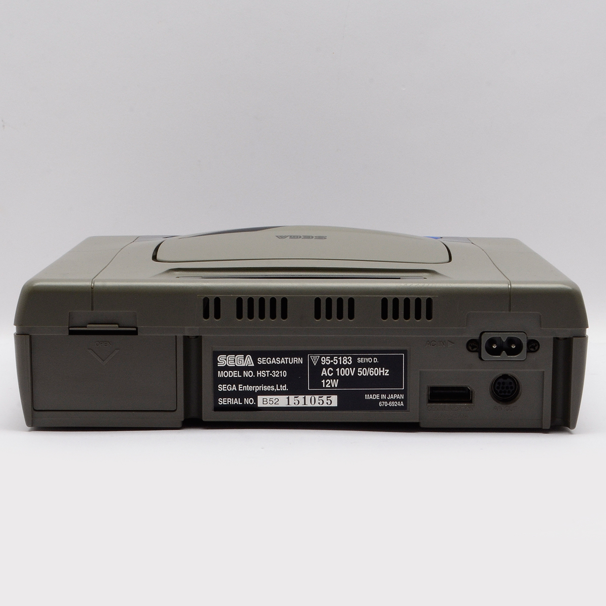 SEGA セガサターン HST-0004 本体 ソフト3本 セット コントローラー 全日本プロレス/ファイターズメガミックス/キングオブファイターズ’95_画像6