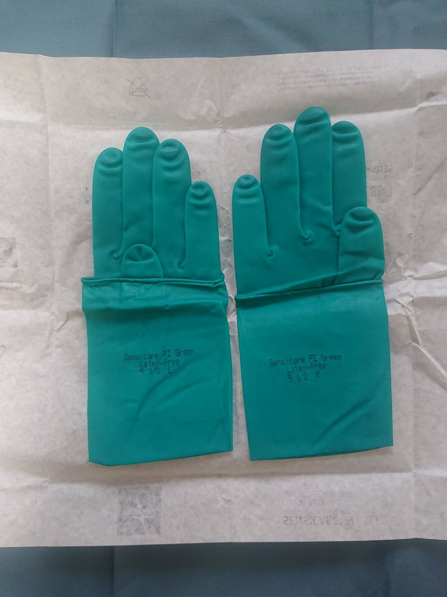 手術用ゴム手袋 SENSICARE PI GREEN サイズ5.5 2双(2袋) ［送料込み］の画像6