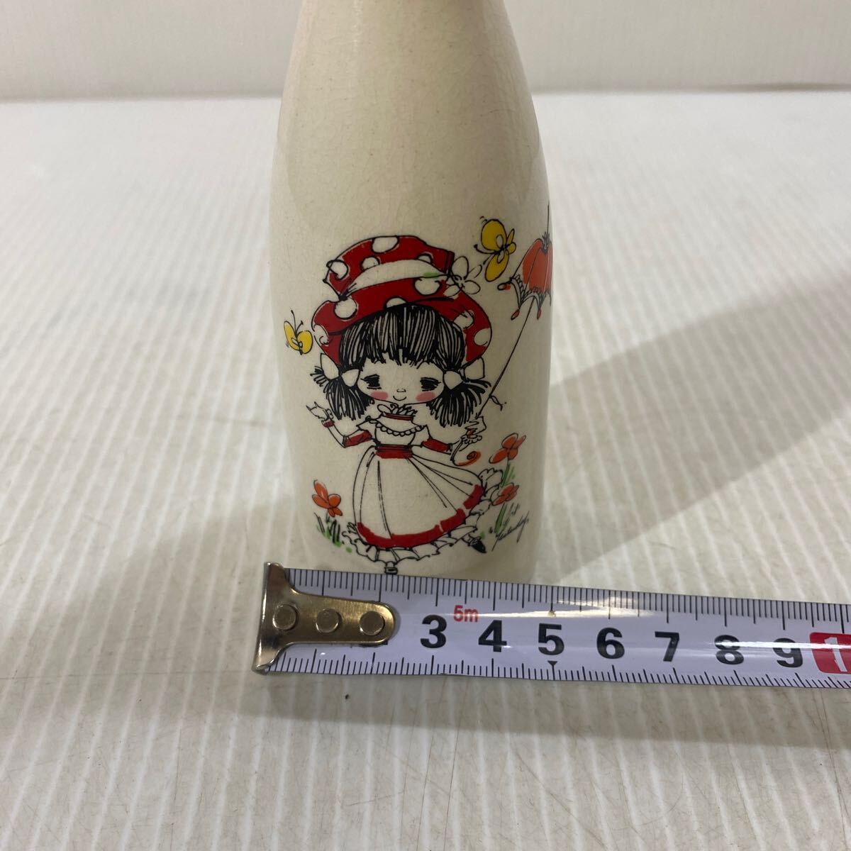 昭和レトロ アンティーク ミニ 花瓶 一輪挿し 陶器 インテリア 日本製 中古_画像3