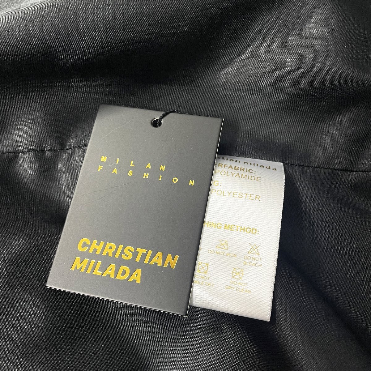 定価7万★christian milada・ミラノ発・テーラードジャケット★上級 洗練 無地 ブレザー スーツ 通勤 OL オフィス レディース S/34サイズ_画像10