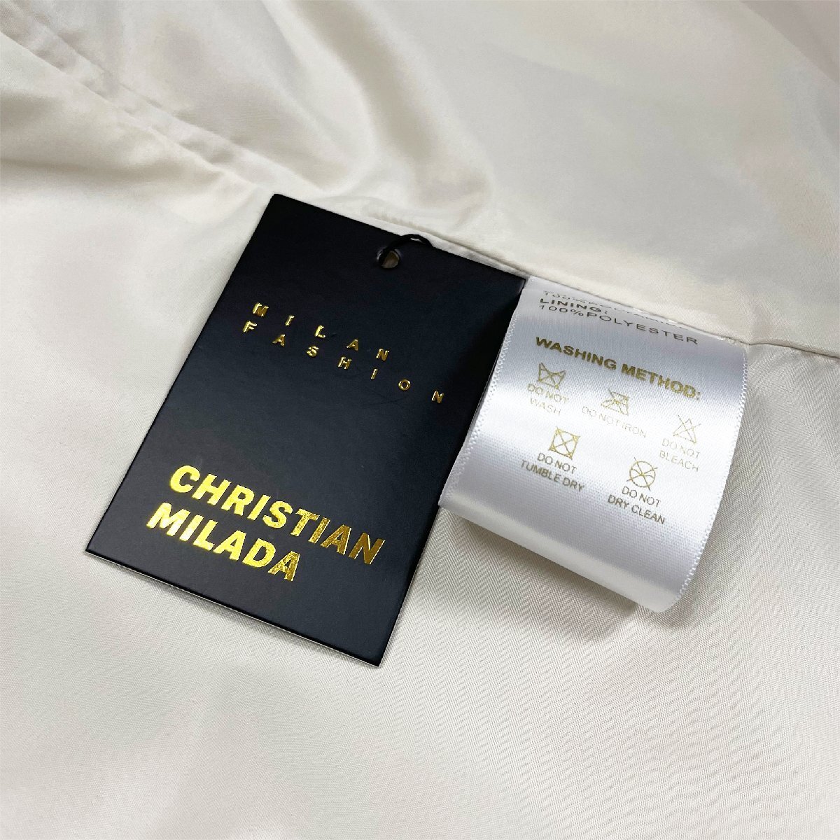 定価8万★christian milada・ミラノ発・上下セット★上品 薄手 速乾 無地 ジャケット パンツ アウトドア 個性 定番 メンズ M/46サイズ_画像10