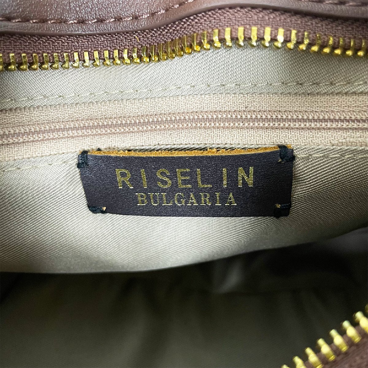 最高級ヨーロッパ製※定価12万◆ブルガリア発※RISELIN ハンドバッグ 牛革 本革 2way ショルダーバッグ 肩掛け 斜め掛け OL クラシッ_画像4