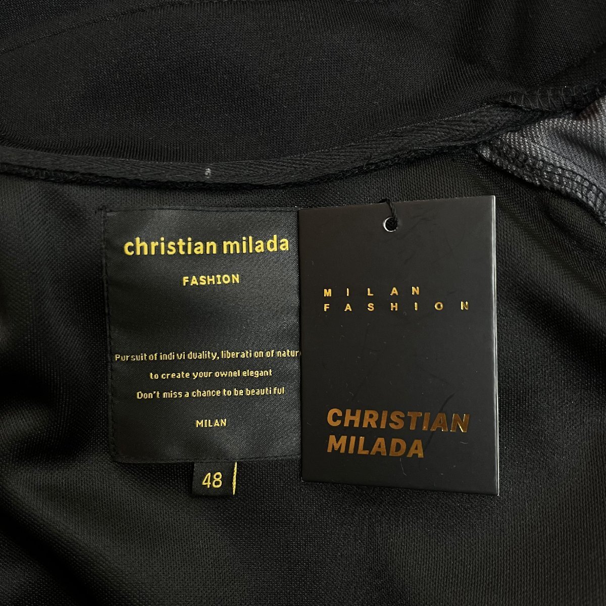 定価8万★christian milada・ミラノ発・上下セット★上質 通気 薄手 切替 ジャケット チノパン トレーニング スポーツウェア 日常 XL/50_画像9