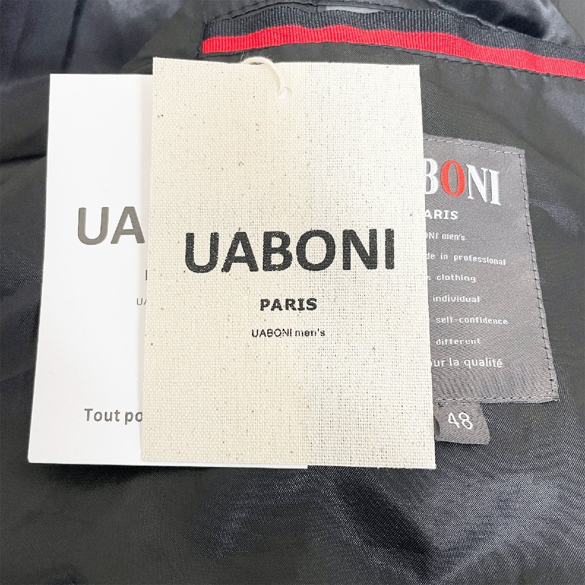 高級限定EU製＆定価12万UABONI*Paris*豪華毛皮ミンクファーコート*ユアボニ*パリ発◆厚手 暖かい 極地防寒 ラインストーン M/46サイズ_画像9