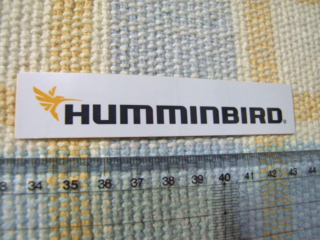 Humminbird/ハミンバード/ステッカー/シール/白　※ ヤフーショッピングストア/レア物商会・健美堂でも大量出品中！_画像1