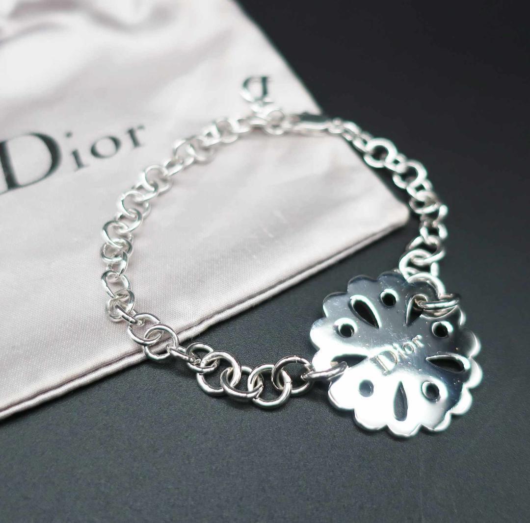 特価ブログのポータルサイト J'ADORE DIOR/ブレスレット/シルバー/プレート/キズ有/D13122 ブレスレット