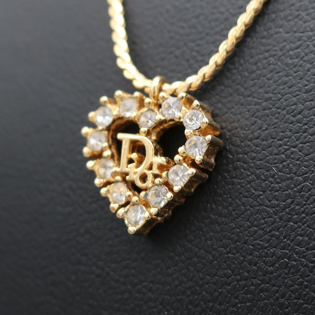 1円～ 正規品 クリスチャンディオール Christian Dior CDロゴ Logo Dior ネックレス Necklace ゴールド Gold 美品 Authentic Mintの画像1