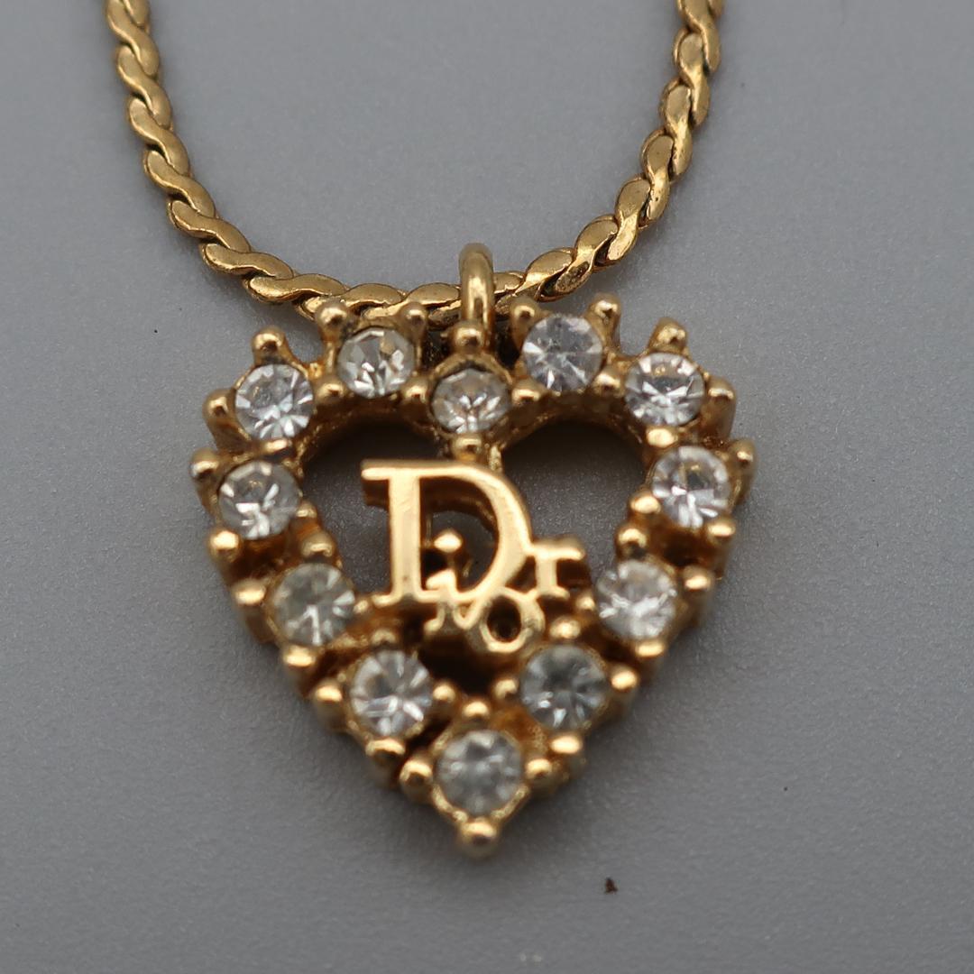 1円～ 正規品 クリスチャンディオール Christian Dior CDロゴ Logo Dior ネックレス Necklace ゴールド Gold 美品 Authentic Mintの画像4