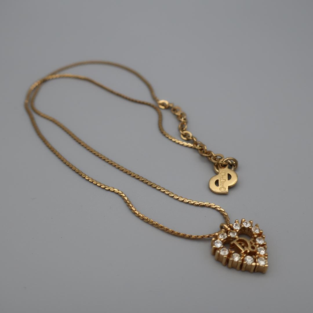 1円～ 正規品 クリスチャンディオール Christian Dior CDロゴ Logo Dior ネックレス Necklace ゴールド Gold 美品 Authentic Mintの画像5