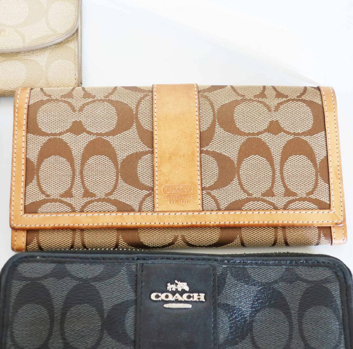 コーチ COACH 財布 キーケース ポーチ ハンガー まとめ セット やま Authentic Mint Rong Wallet Pouch Hanger_画像3