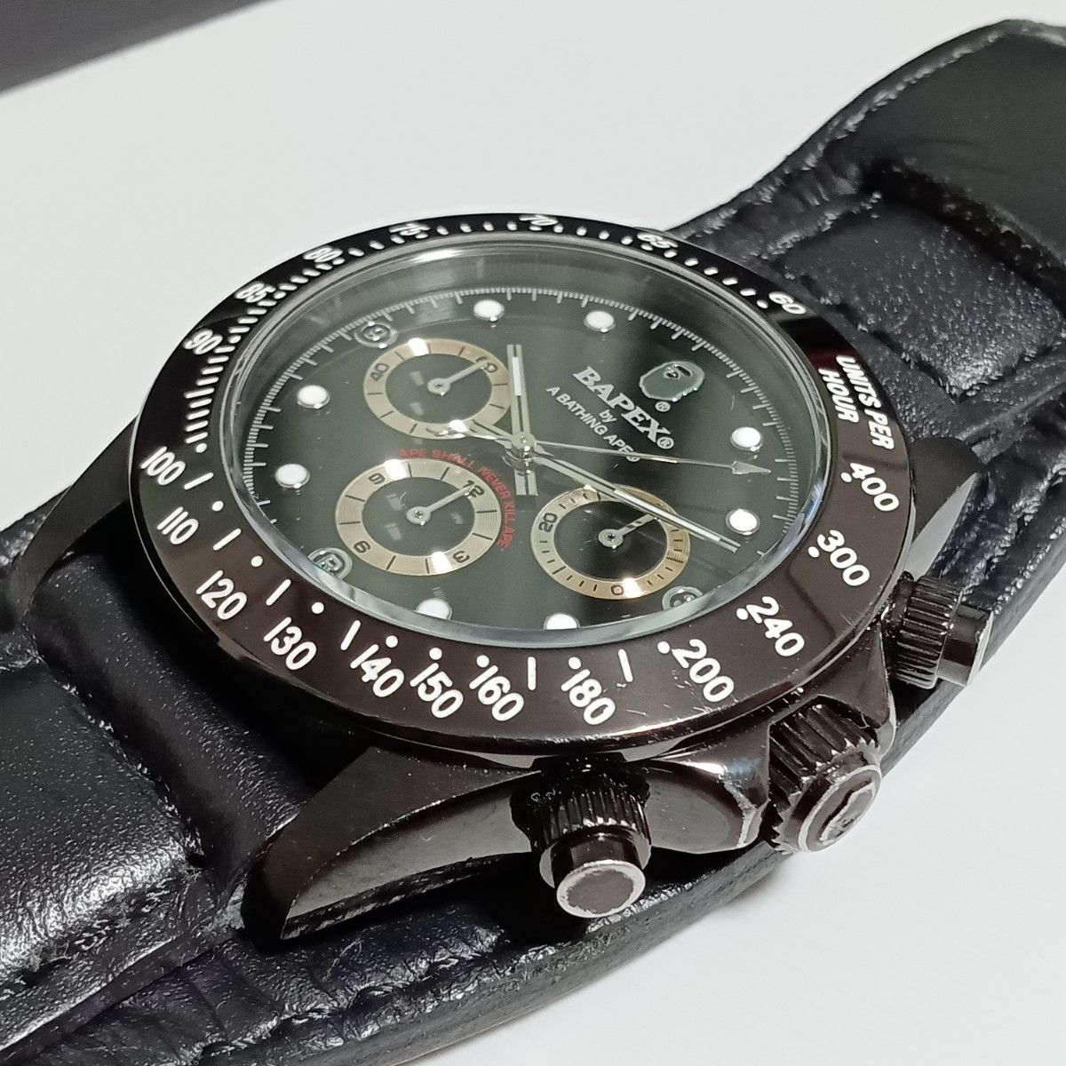 BAPEX エイプ 時計 ベイペックス BATHING APE デイトナ型 腕時計 BAPEX エイプ 時計 ベイペックス BATHING APE デイトナ型 腕時計