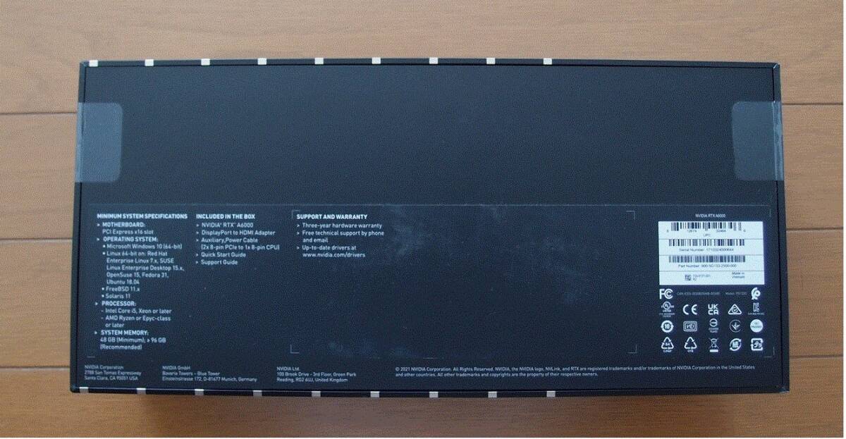 【未開封】【送料無料】NVIDIA RTX A6000 の画像2