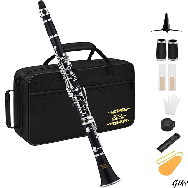 クラリネット ベーム式 お手入れ付 初心者向け 黒 開学 プレセント ニッケルメッキ B調 Clarinet ABS樹脂管体