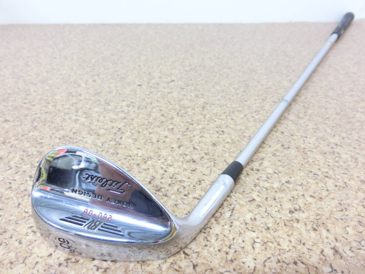 レフティ♪Titleist タイトリスト BV VOKEY DESIGN 260-08 ボーケイ ウェッジ 60° スチールシャフト Dynamic Gold FLEX-S200 中古♪F2569の画像4