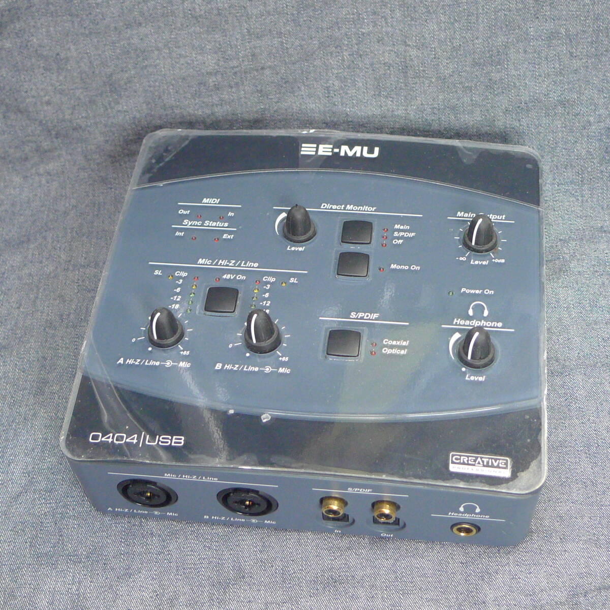 n3731▲E-MU 0404 USB EM8761 / USB MIDIオーディオインターフェイス ジャンクの画像1