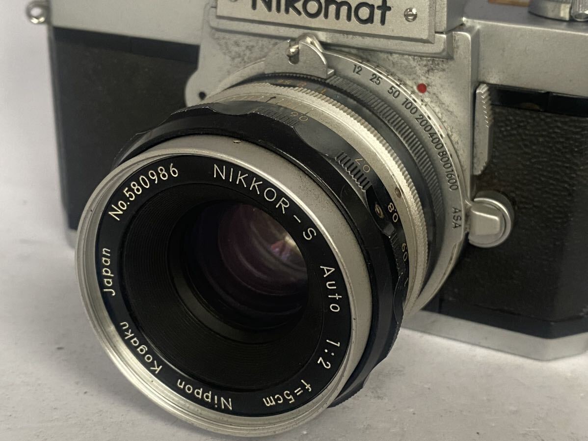 １円スタート Nikomat ニコマート Nikon ニコン フィルムカメラ 1:2 f=5㎝ カメラ _画像10