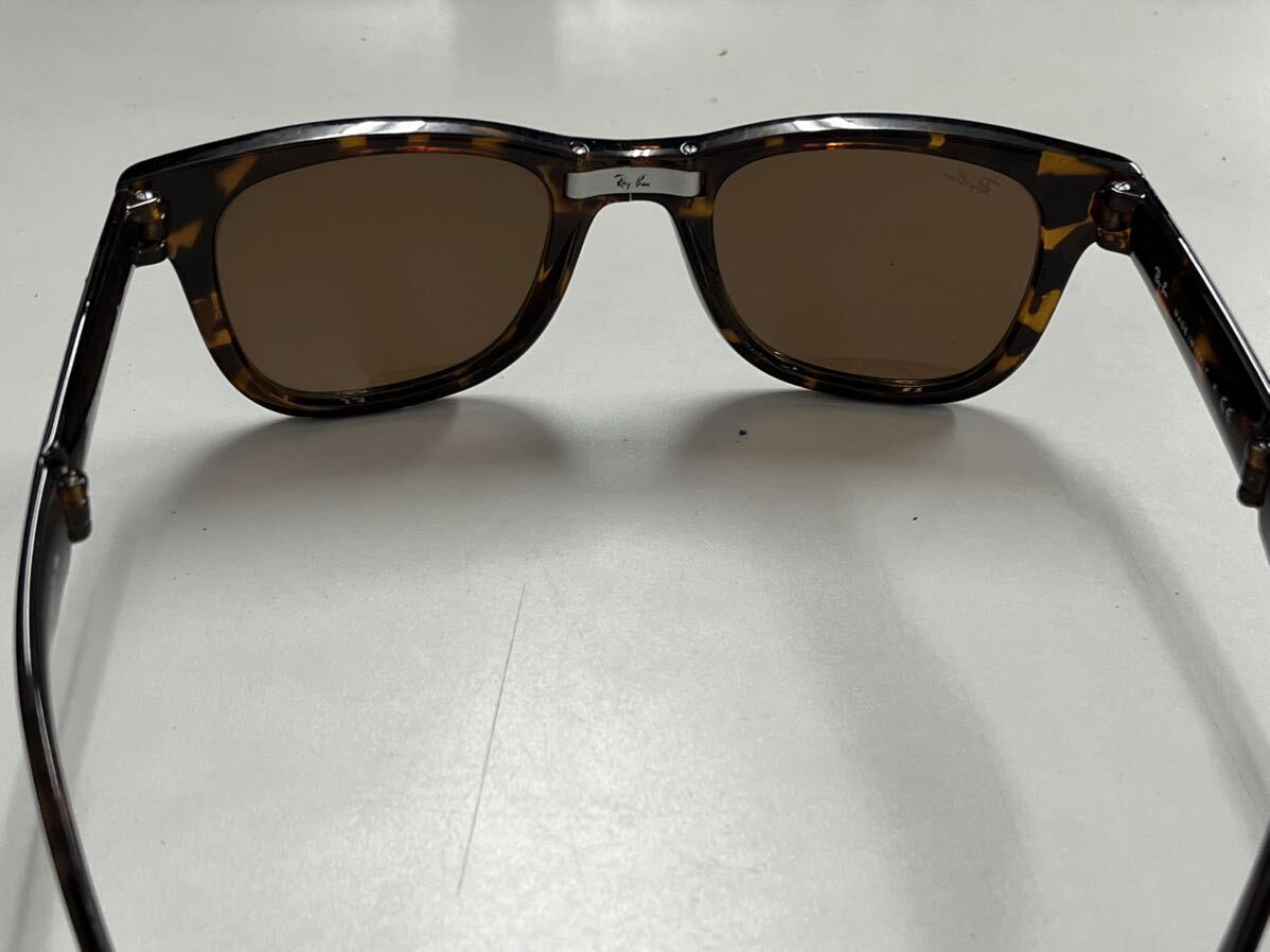 1円スタート サングラス Ray-Ban レイバン RayBan RB4105-710 50サイズ FOLDING WAYFARER フォールディング ウェイファーラー 折りたたみ_画像5