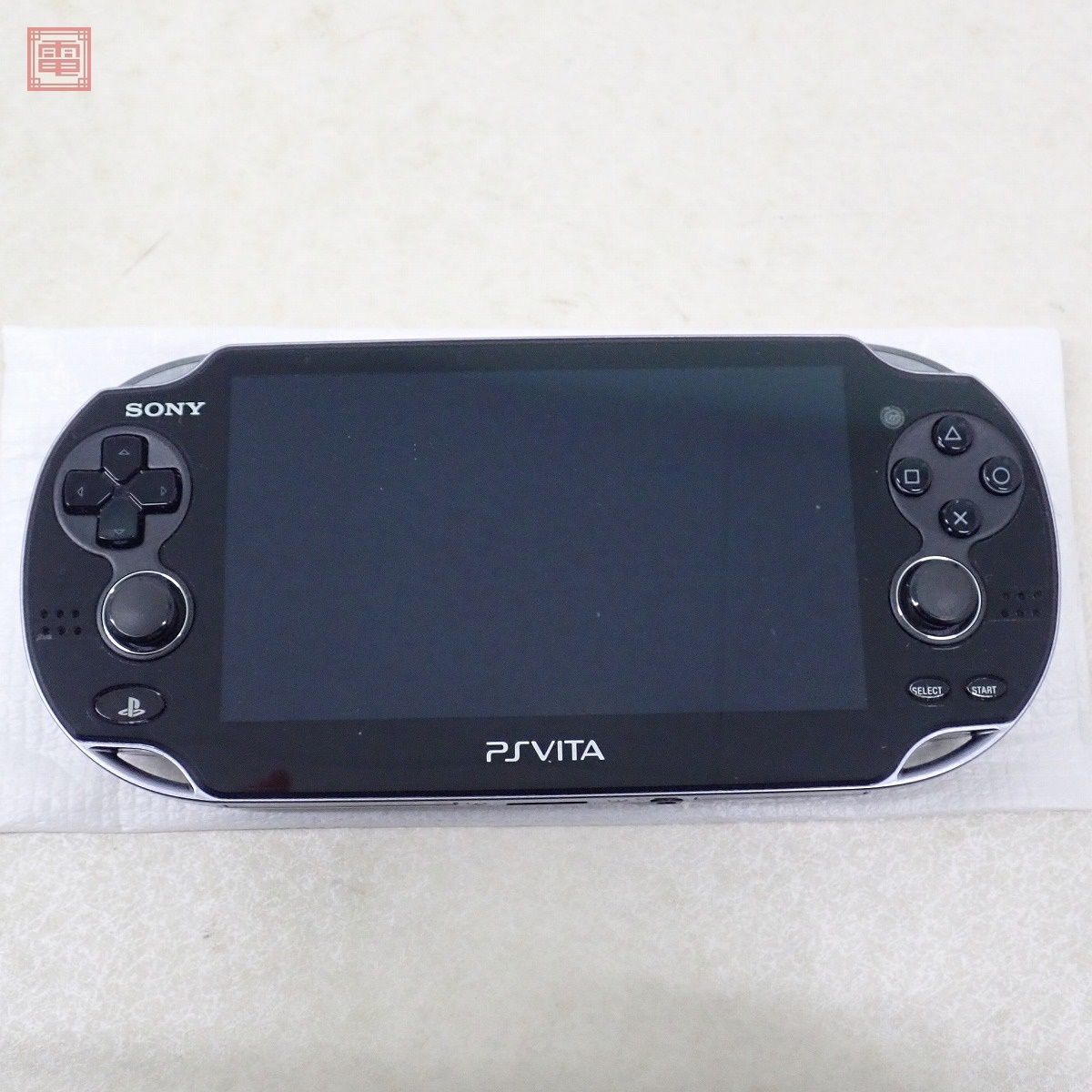 動作品 PS Vita プレイステーション ヴィータ 本体 PCH-1100 クリスタルブラック 3G/Wi-Fi ソニー SONY 箱説/16GBメモリーカード付【20_画像3