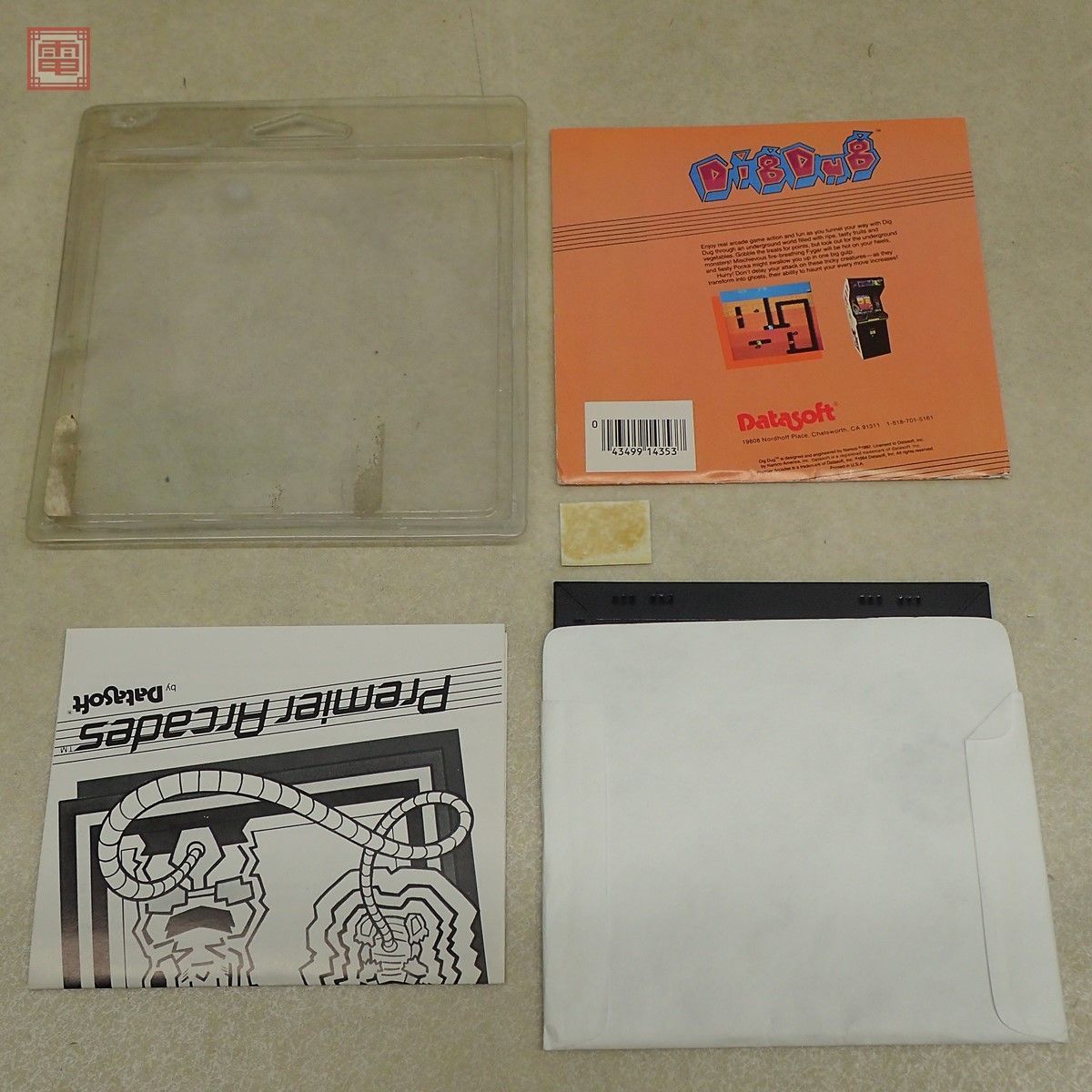 Apple IIシリーズ 5インチFD ディグダグ DIGDUG 箱説付【PP_画像2