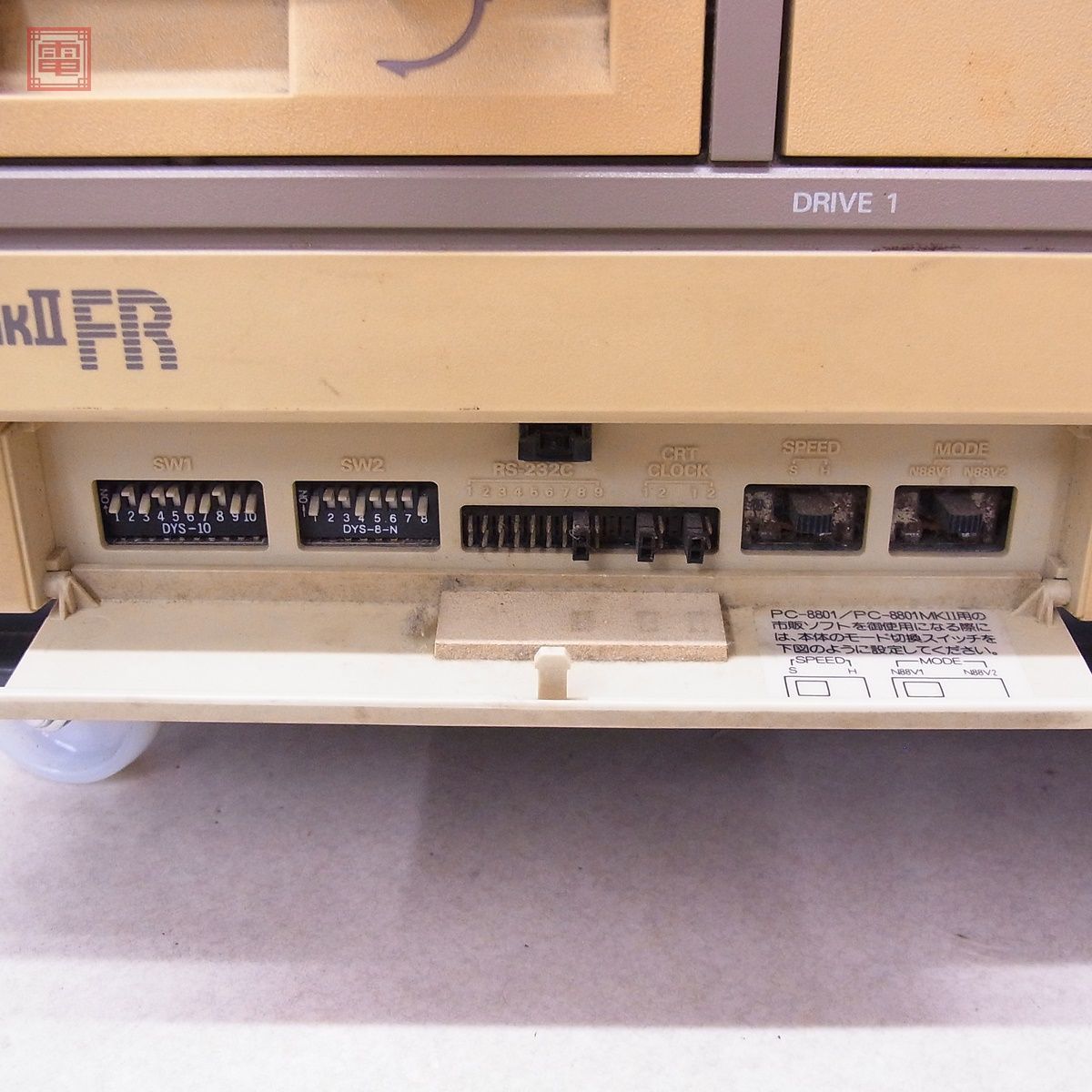 NEC PC-8801mkIIFR 本体のみ 通電のみ確認 日本電気 パーツ取りにどうぞ【40_画像2