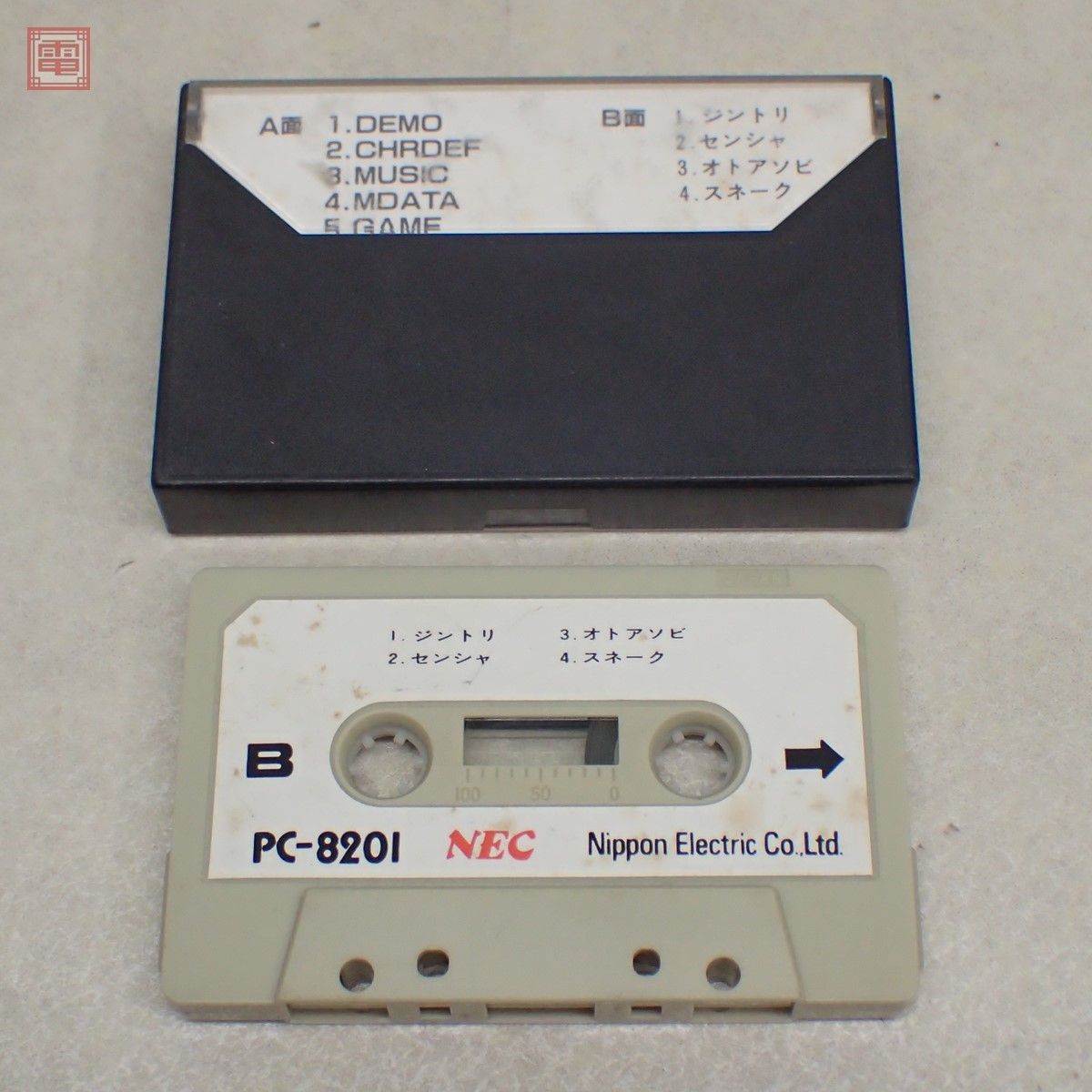 PC-8201 デモンストレーションプログラムテープ/DEMONSTRATION PROGRAMS NEC 日本電気 ケース付 音声のみ確認【PP_画像2