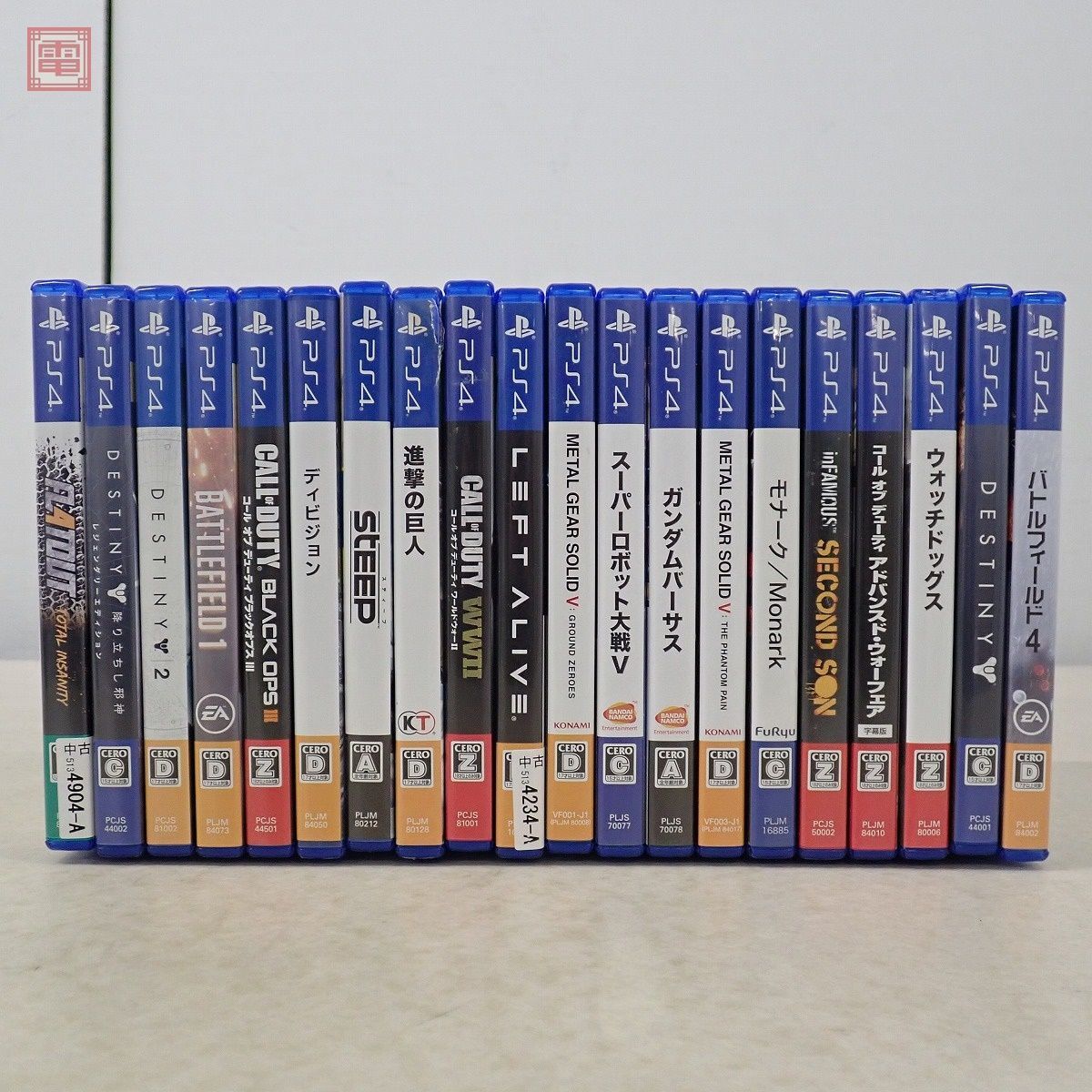 PS4 プレステ4 ディビジョン/ウォッチドッグス/バトルフィールド1/4/進撃の巨人/steep 等 計20本セット 箱付 動作未確認 ダブりなし【20_画像10