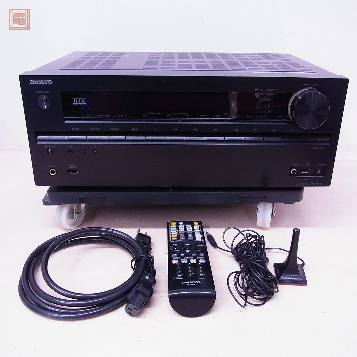 ★ONKYO AVレシーバー TX-NR616 AV RECEIVER 通電OK THX SELECT 2 PLUS オンキョー ジャンク パーツ取りにどうぞ【40_画像2