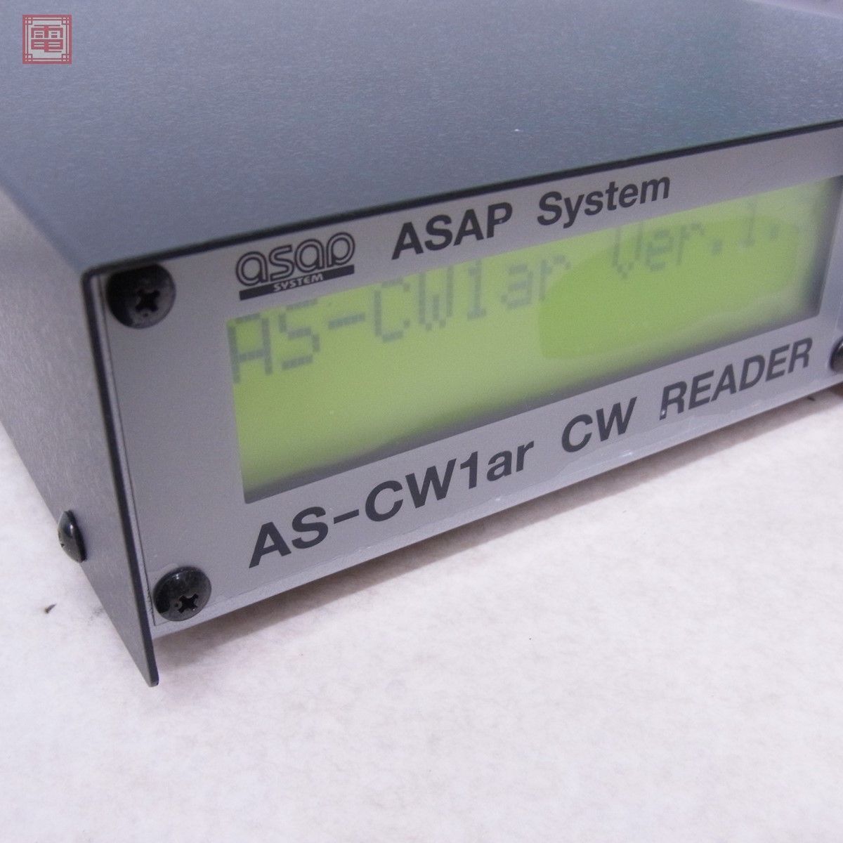 1円〜 美品 アサップシステム AS-CW1ar モールス信号解読機 CW解読器 取説付【20_画像8