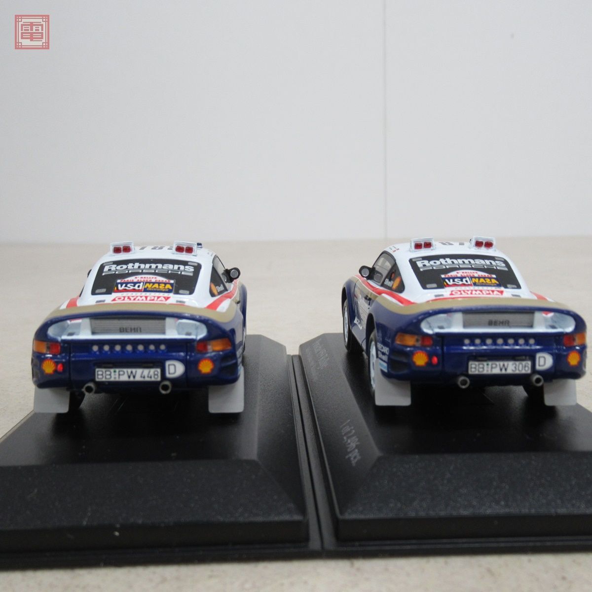 PMA 1/43 ポルシェ 959 ラリー Paris-Dakar 1986 #185/#187 まとめて2台セット ミニチャンプス MINICHAMPS Porsche【10_画像6