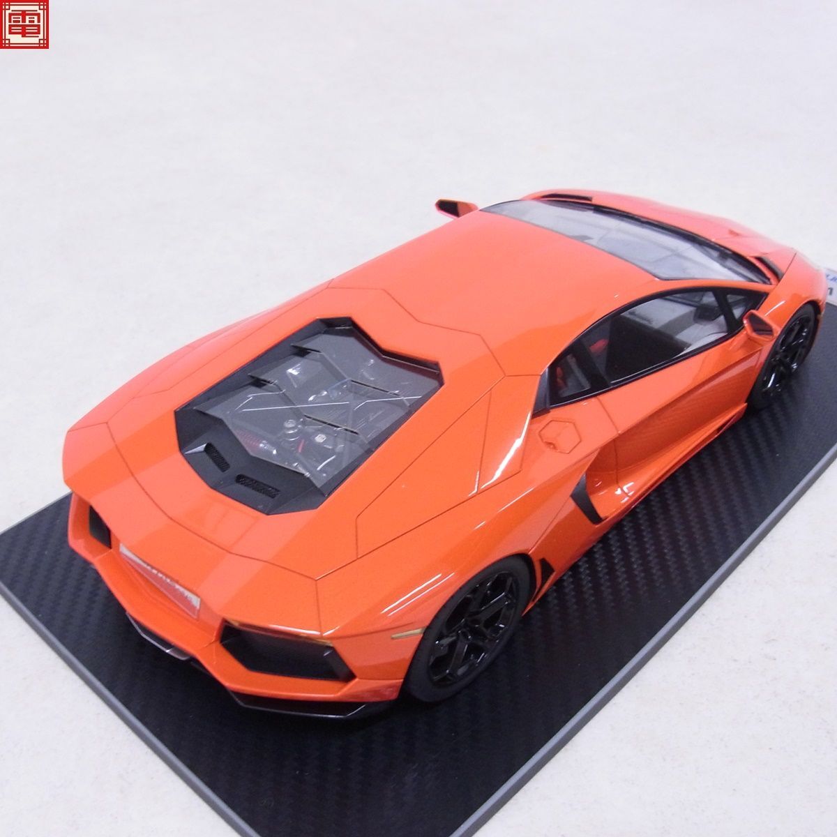 フロンティアート 1/18 ランボルギーニ アヴェンタドール LP700-4 オレンジレッド 京商 FrontiArt AVENTADOR KYOSHO【20の画像4