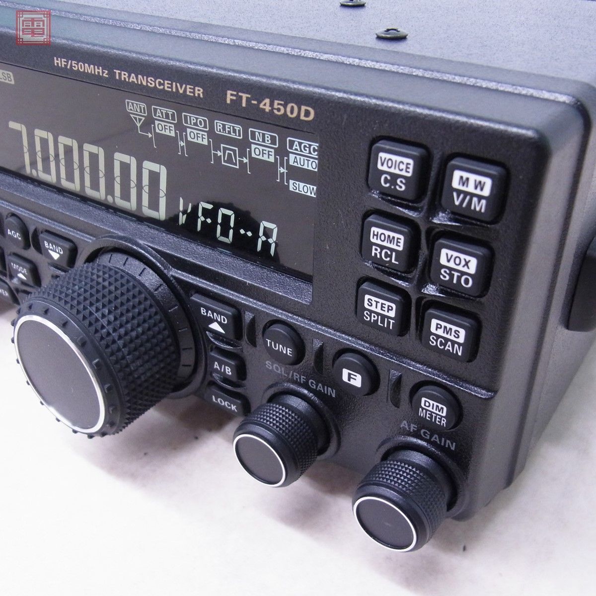 1円〜 美品 ヤエス 八重洲 FT-450DM HF帯/50MHz 50W 取説・元箱付【40の画像7