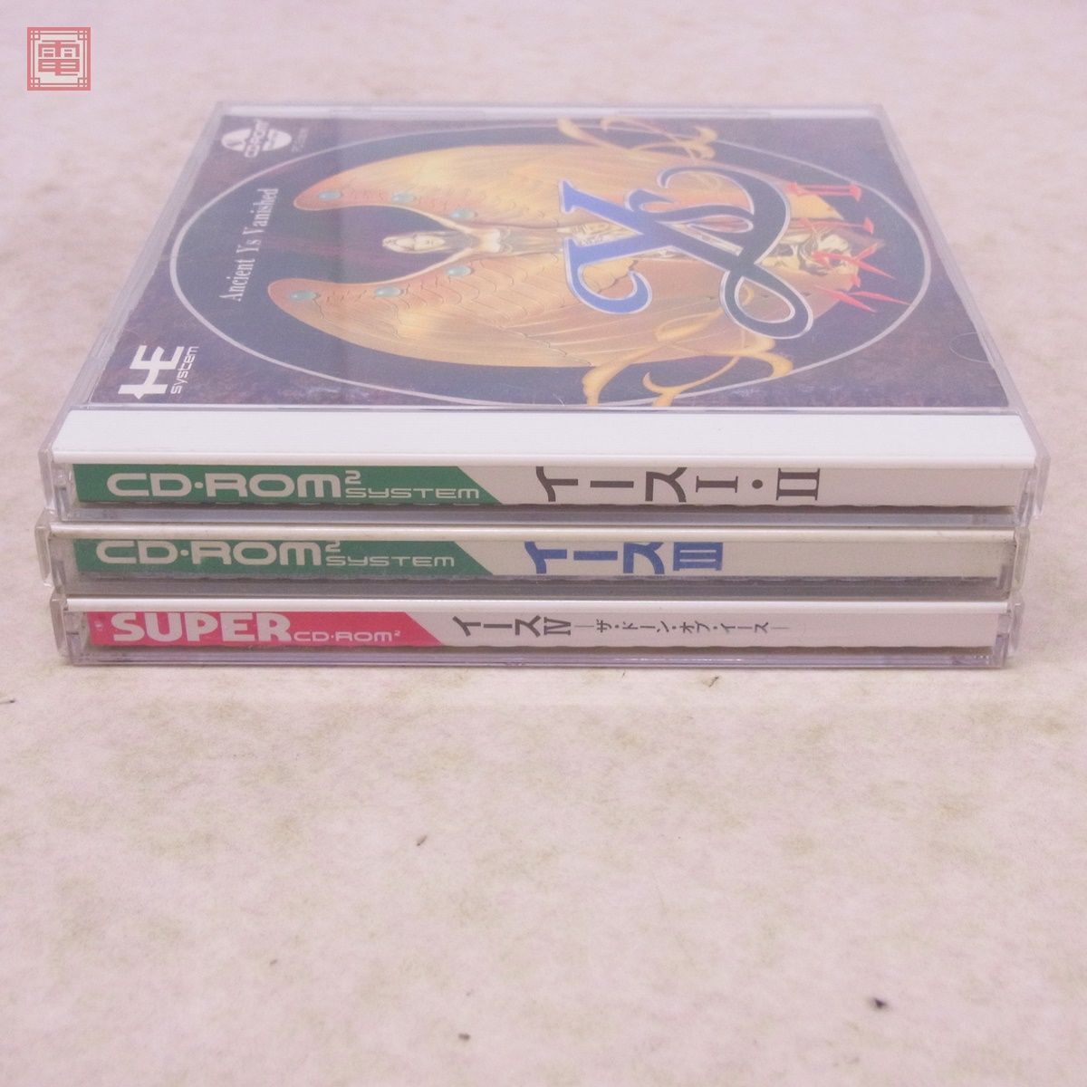 動作保証品 PCE PCエンジン CD-ROM2/SUPER CD-ROM2 Ys イース I・II/III/IV まとめて3本セット HUDSON SOFT Falcom 箱説付【10_画像8