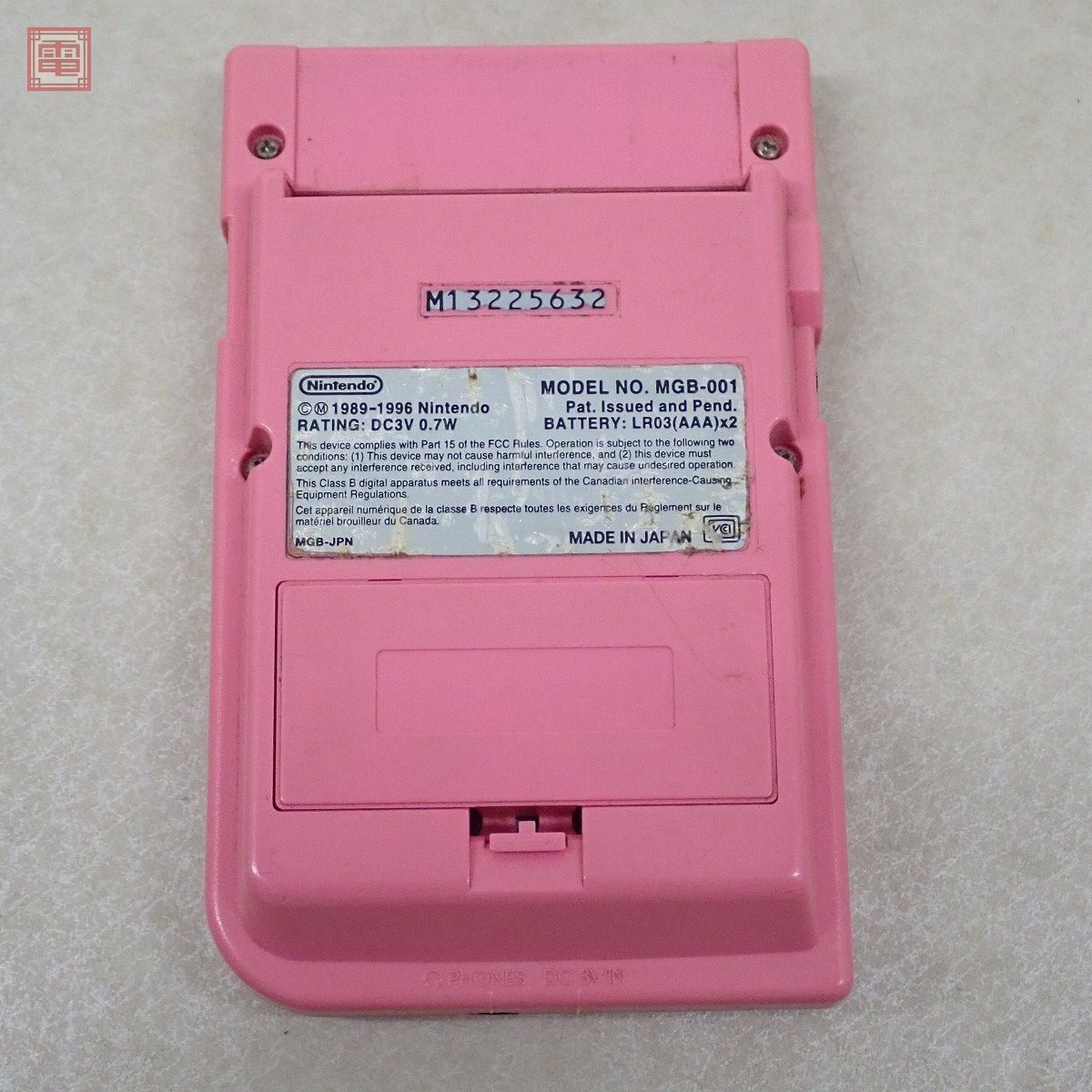動作品 GBP ゲームボーイポケット 本体 ピンク PINK MGB-001 ニンテンドー 任天堂 Nintendo【10_画像3