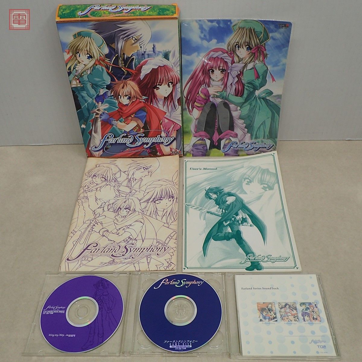 動作保証品 Windows CD-ROM ファーランドシンフォニー 初回版 TGL 箱説・初回限定特典付【20_画像1